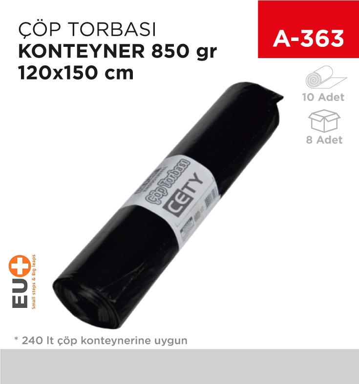 Çöp Torbası Konteyner Floppy 120*150 Cm