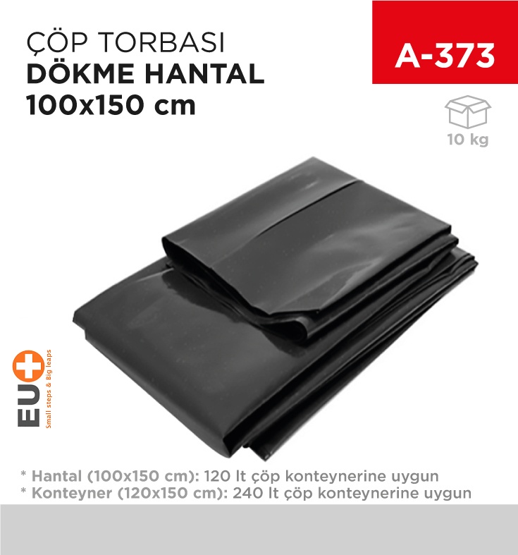 Çöp Torbası Hantal Dökme 100*150 Cm