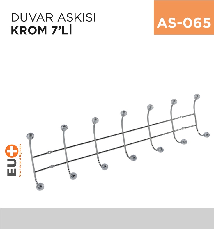 Duvar Askısı Krom 7'Li