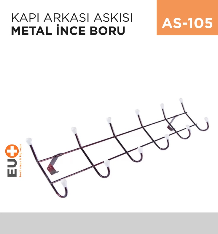 Kapı Arkası Askısı Metal İnce Boru