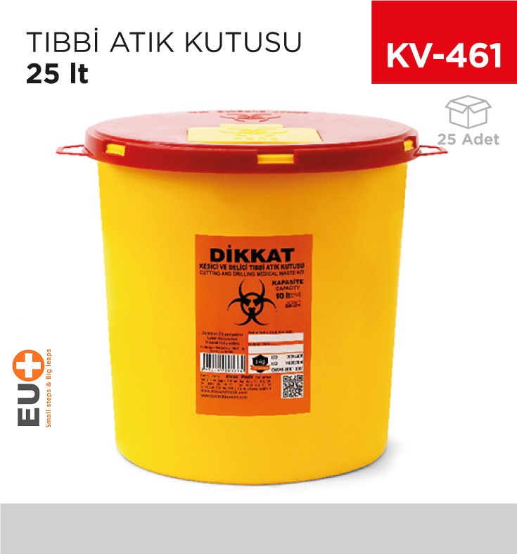 Tıbbi Atık Kutusu 25 Lt