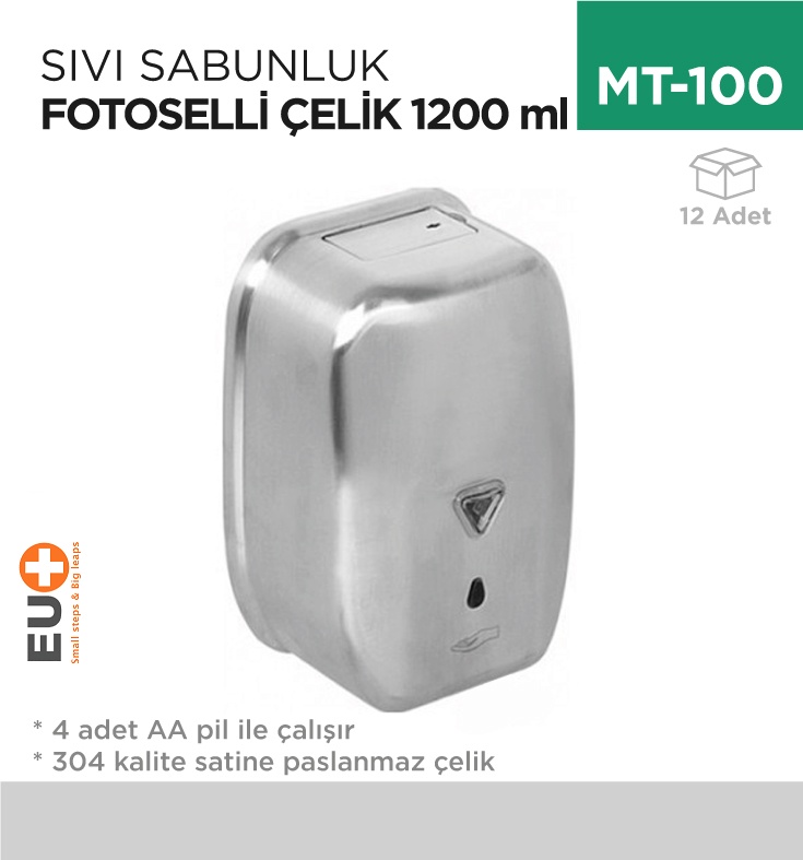 Fotoselli Sıvı Sabunluk Çelik 1200 Ml (Zyq120)