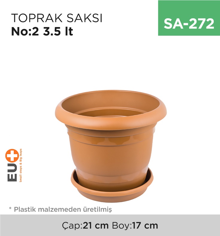 Toprak Saksı No:2 (3.5 Lt)