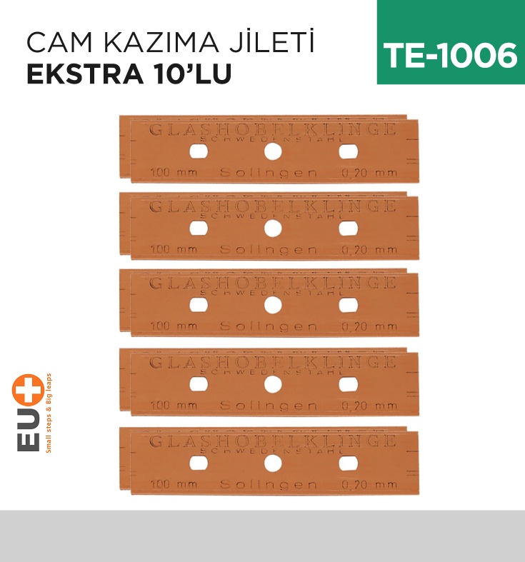 Cam Kazıma Jileti Ekstra 10'Lu (P114)