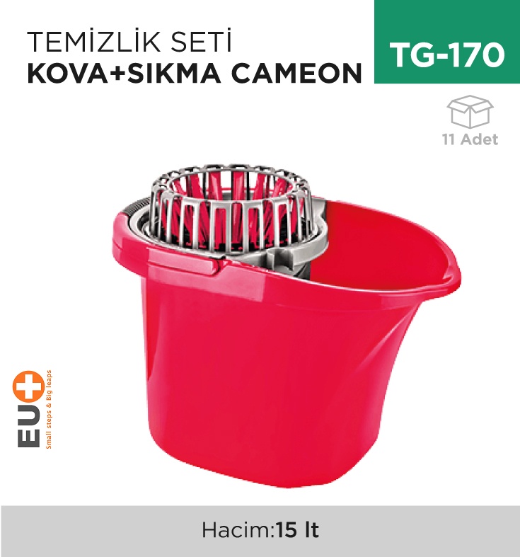Temizlik Seti Kova+Sıkma Cameon (Tp 665)