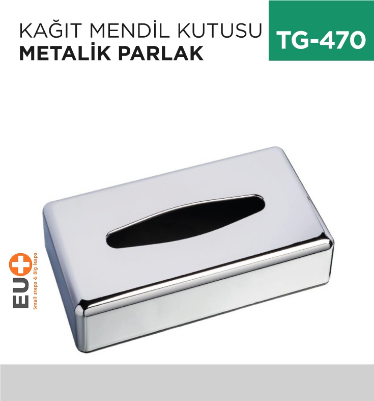 Kağıt Mendil Kutusu Metalik Parlak (7620) - Koli:1 Adet