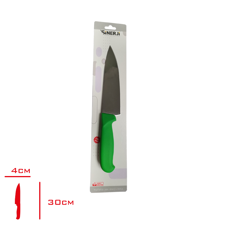 Silver Şef Bıçağı 1 No 18 Cm Yeşil 10115