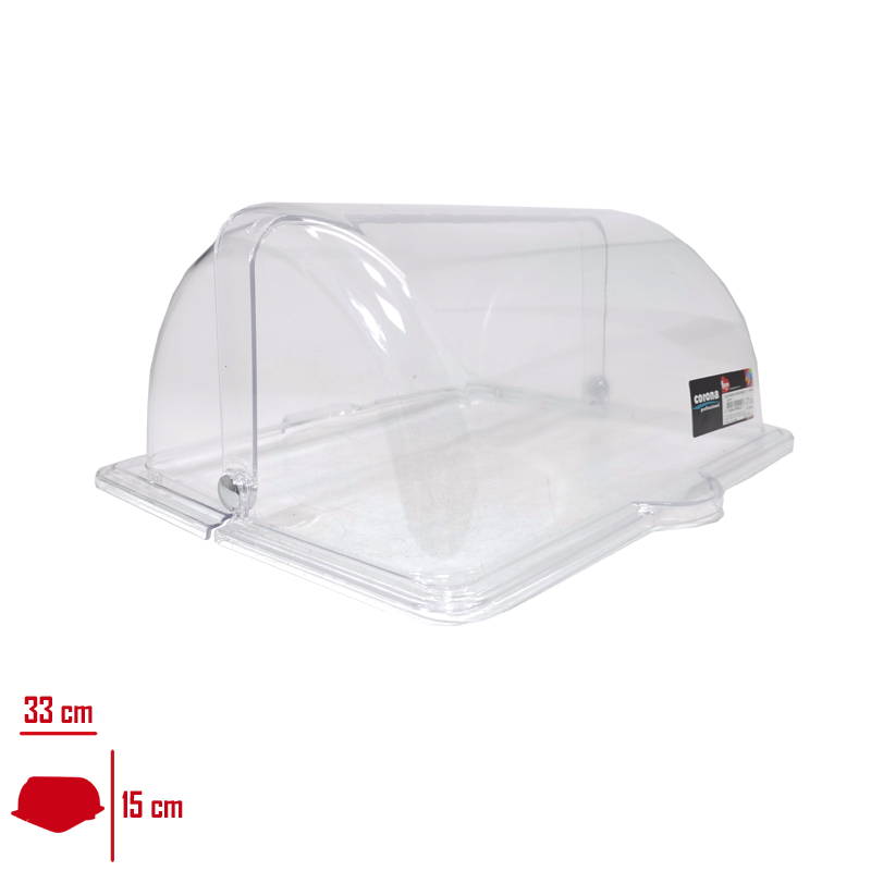 Bora Açılır Kapaklı Fanus Köşeli Üst Kapak 1/2 Pc Bo-022