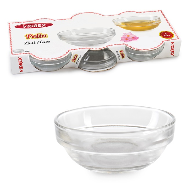 İpek Bal Kase Cam 6 Lı Vidrex  / Pelin Hb-55