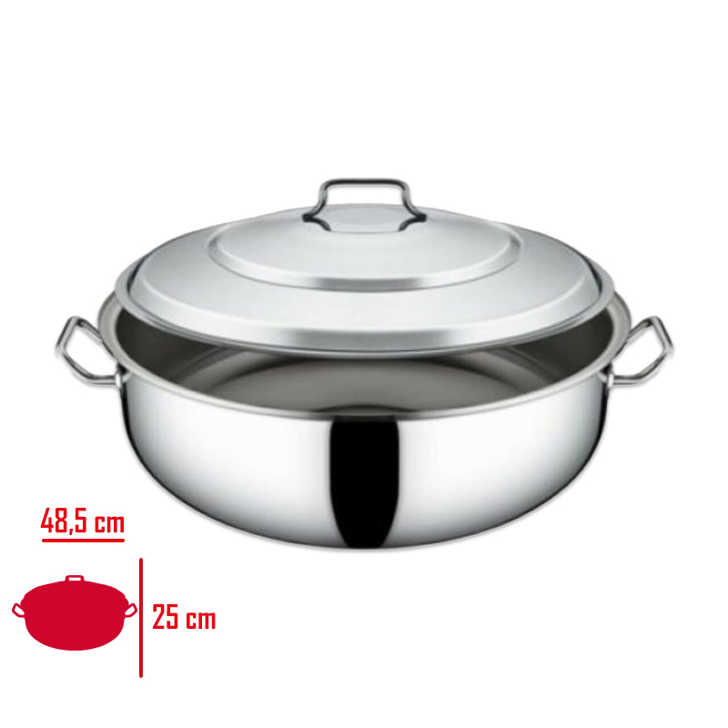 Yürük Helvane Tencere Kapaklı 14 Lt 36*15 Cm 10113615