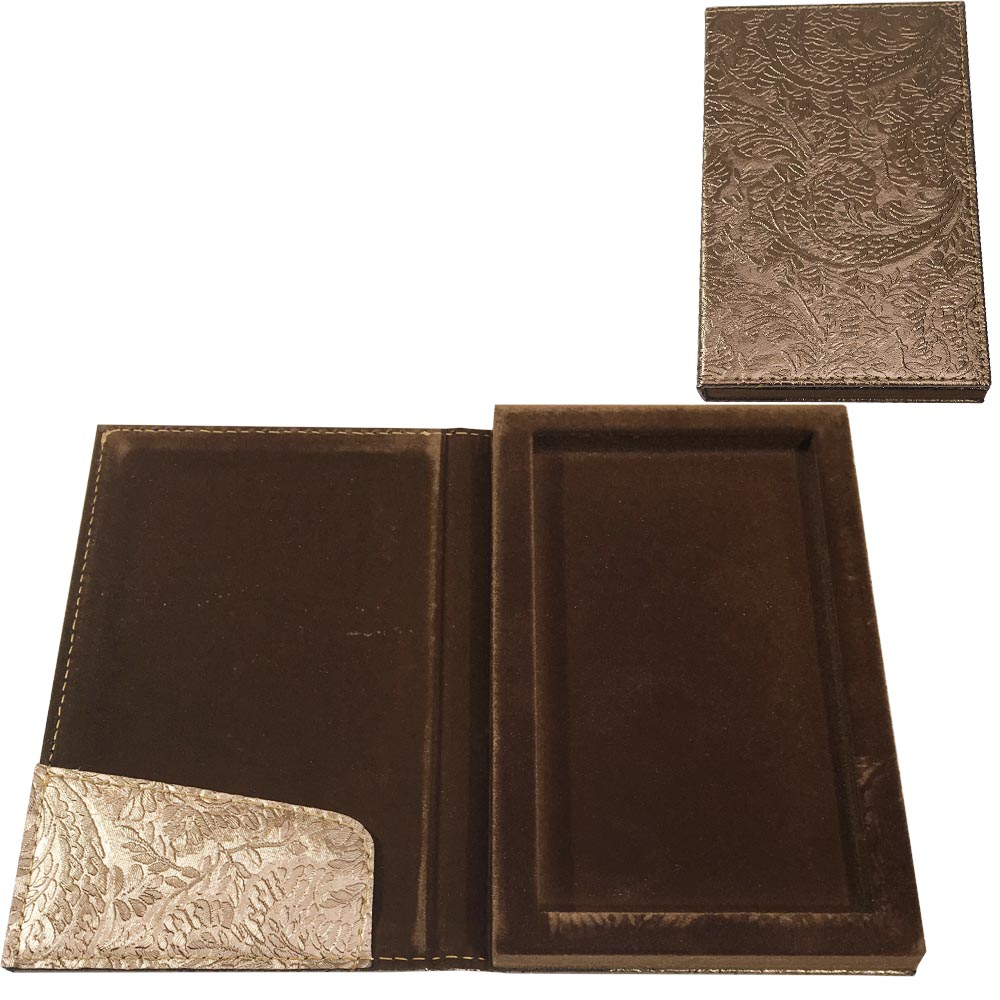 Hesap Sümeni Sandıklı Taba Desen 12*20 Cm 10011-S05