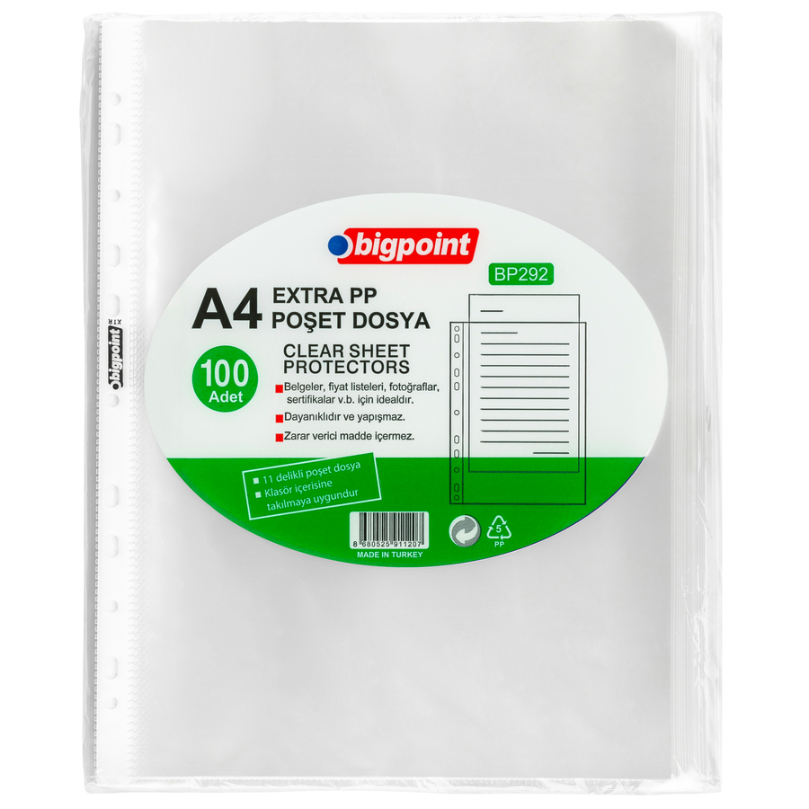 Poşet Dosya Extra 50 Mikron 100'lü Paket - guzeltedarik.com