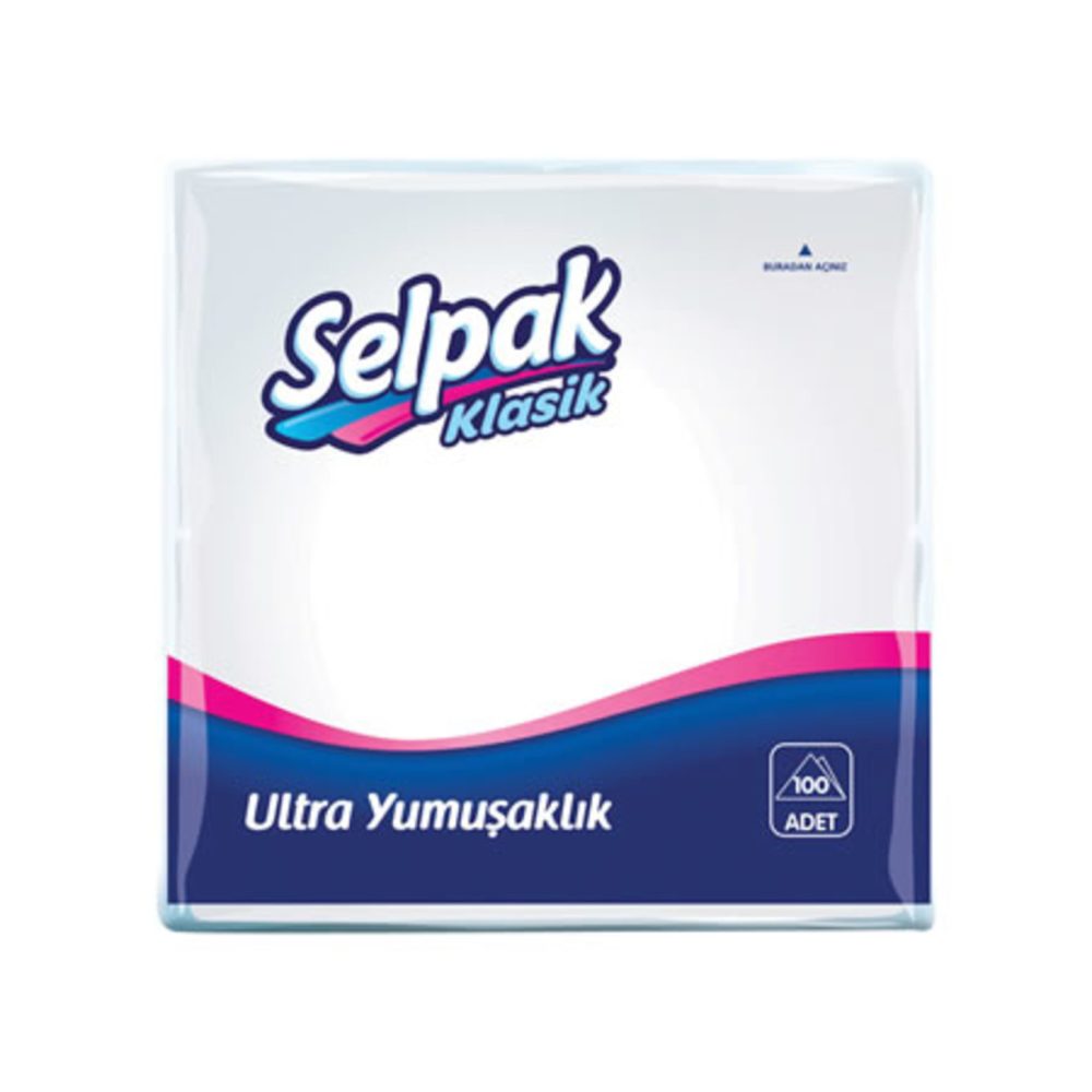Slp Beyaz Peçete 30*30Cm 100'Lü Paket - guzeltedarik.com