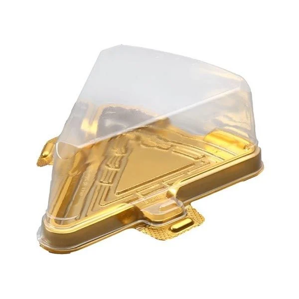 Dilim Pasta Kabı Gold (Özge Plastik) - guzeltedarik.com