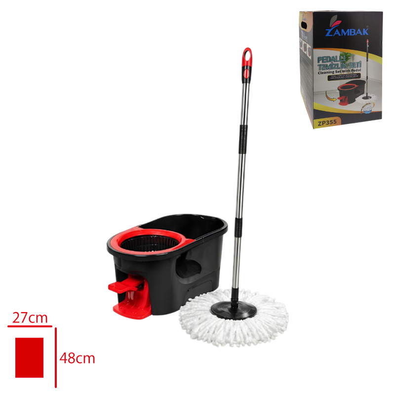 ZAMBAK TEMIZLIK SETI PEDALLI 17 LT ZP-355
