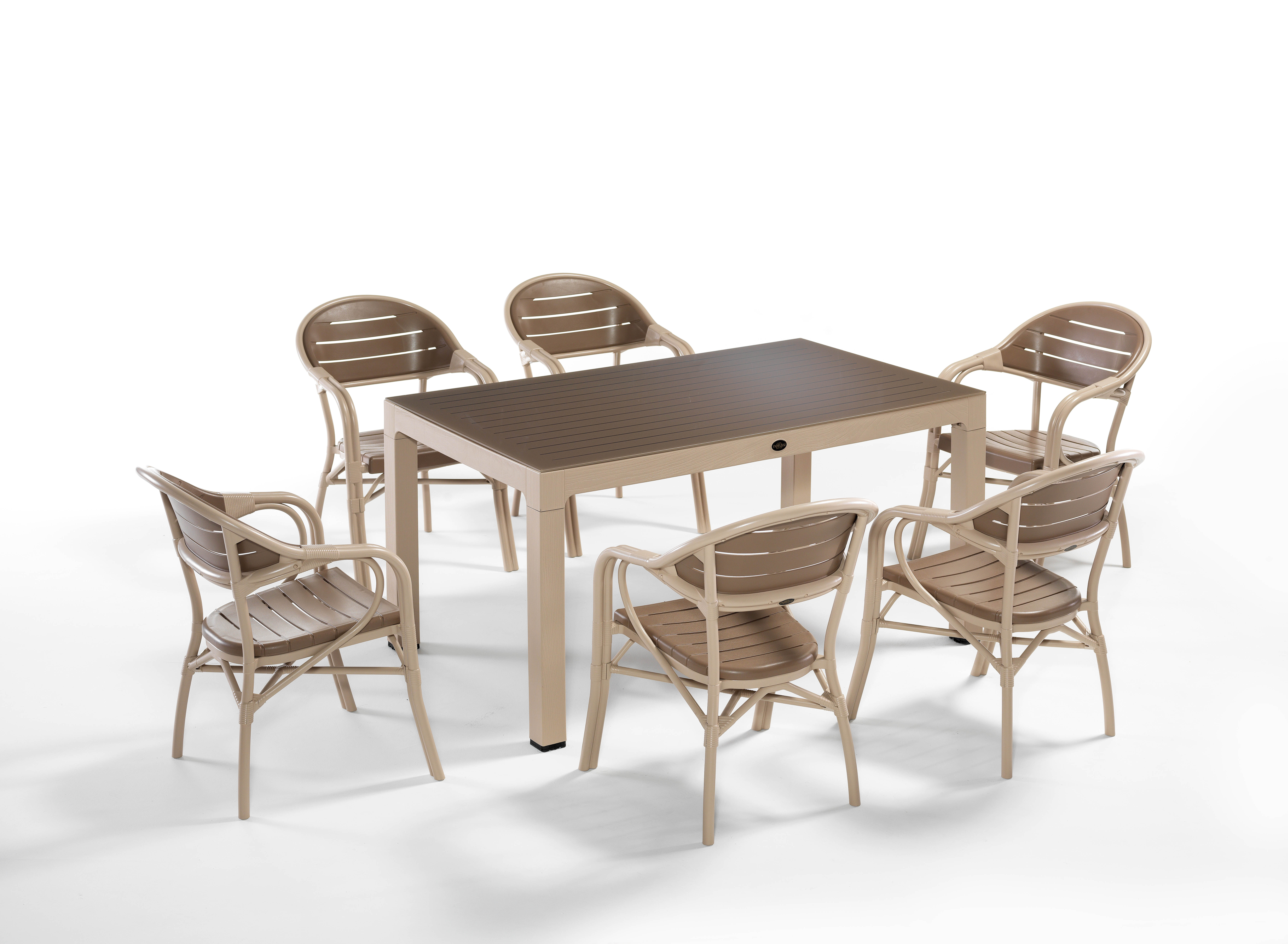 NOVUSSI BAMBOO SET CAPPUCINO / COL KAHVE 6 LI - 