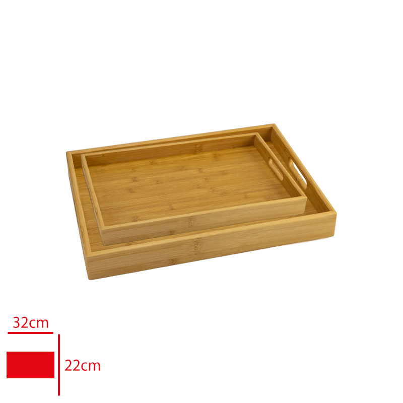ALKAYA BAMBU TEPSI 2 LI 29*17 + 22*32 CM ALK-0134 - 
