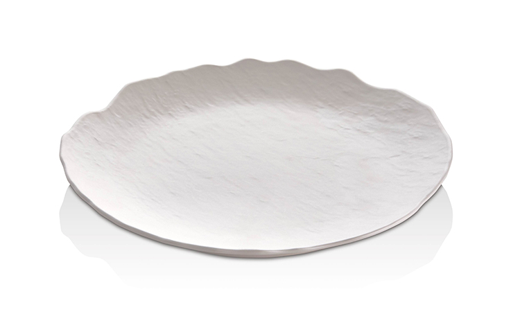 ATLAS ACIK BUFE SUNUM YUVARLAK BEYAZ MAT 28 CM B792