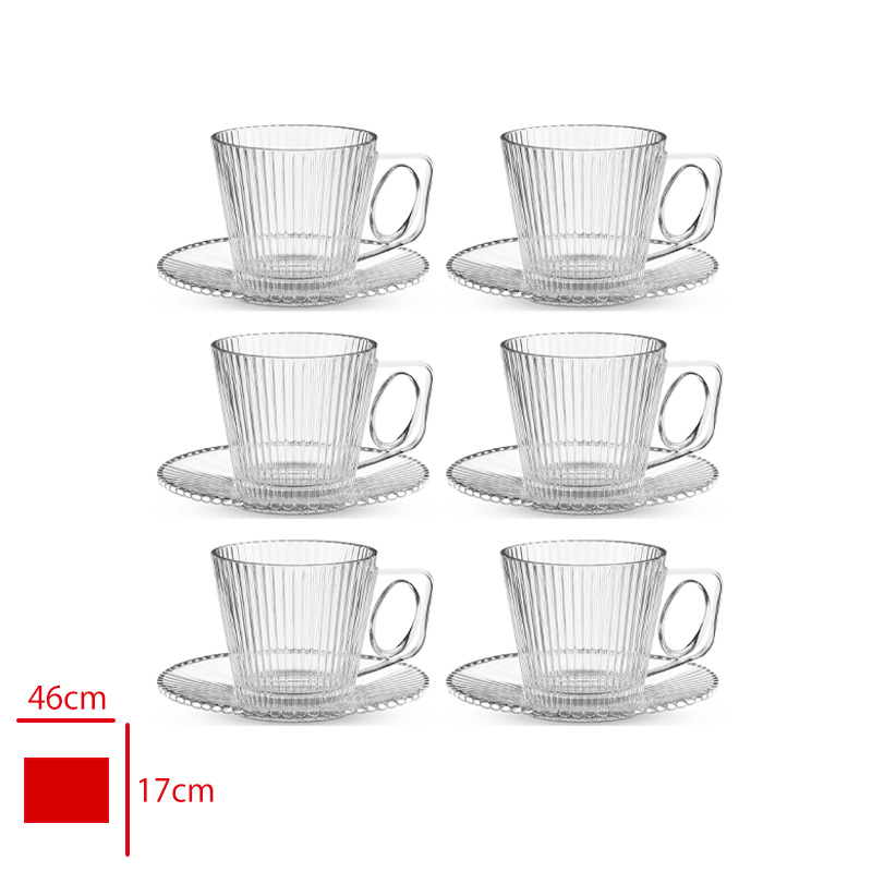 KRD HOME CAY FINCAN TAKIMI CIZGILI 6 LI KRD-9994 - 