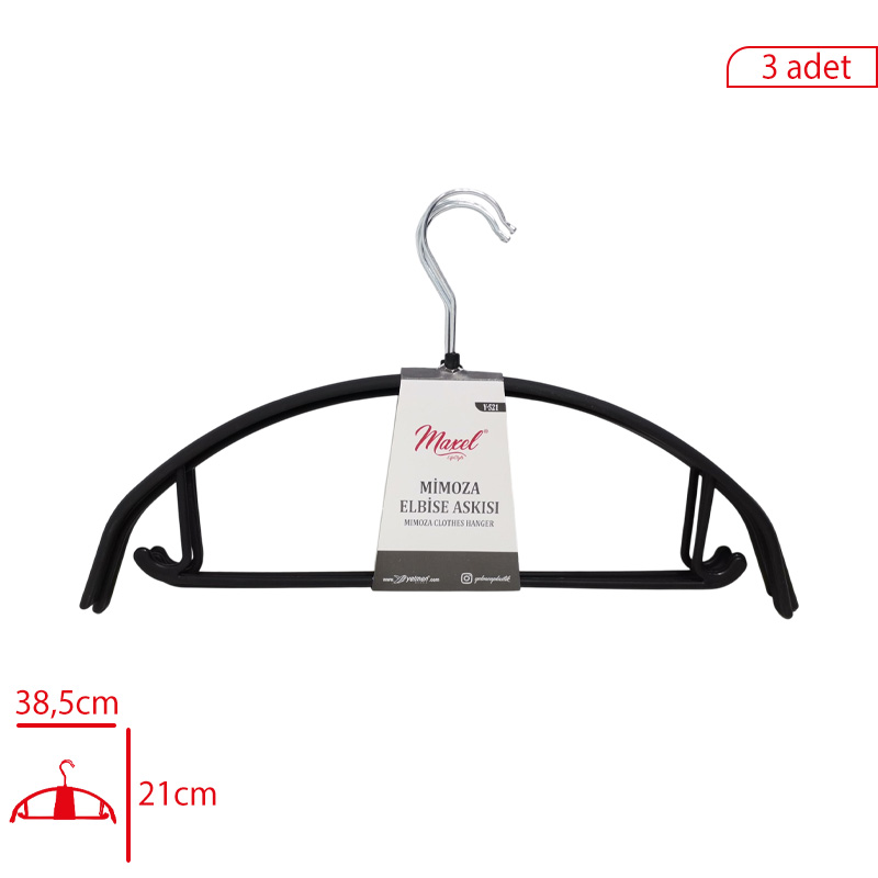 YELMEN ELBISE ASKISI 3 LU MIMOZA Y-521 - 1. Minimum sipariş tutarı 5.000TL'dir (KDV hariç).
2. Fiyatlarımız İzmir teslim fiyatlarıdır; kargo ücreti Kargo ve Teslimat Politikası'na göre hesaplanır (₺100.000 ve üzeri siparişlerde ücretsiz).
3. Spot ve sipariş üzerine tedarik edilen ürünlerde stok durumu ve teslim süresi sipariş onayında bildirilir.
4. Kusurlu, hasarlı veya yanlış gönderilen ürünler, teslimden itibaren 14 gün içinde bildirilmesi hâlinde iade alınır.
5. Şahıs şirketlerine ve tüzel kişilere faturalı satış yapılmaktadır; bireysel tüketicilere satış yapılmamaktadır.