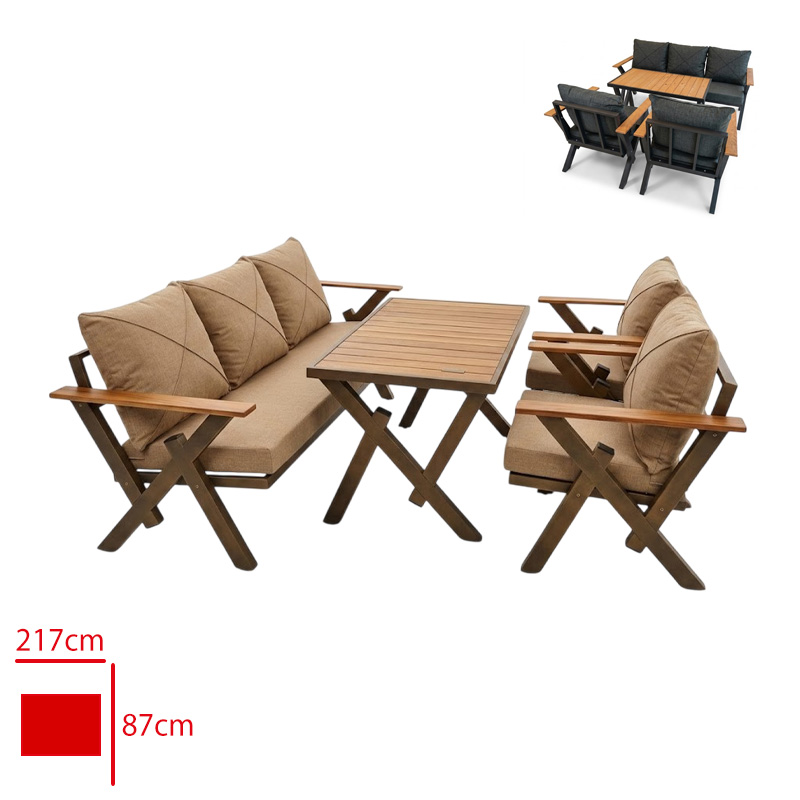 HAUSEV OTURMA GRUBU ZETA 1 UCLU+2 TEKLI + SEHPA - 