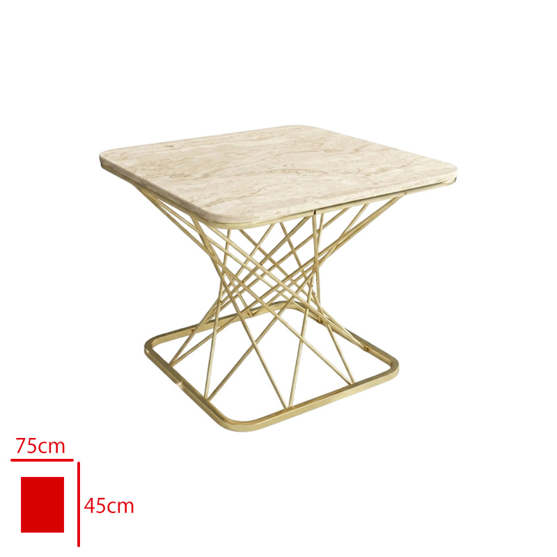 HAUSEV SEHPA TEK ORTA KARE OSLO MODEL GOLD - 