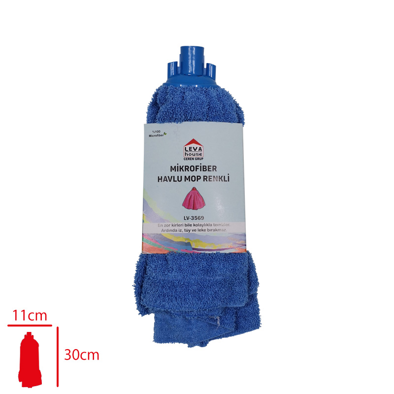 LEVA MIKROFIBER HAVLU MOP RENKLI LV-3569