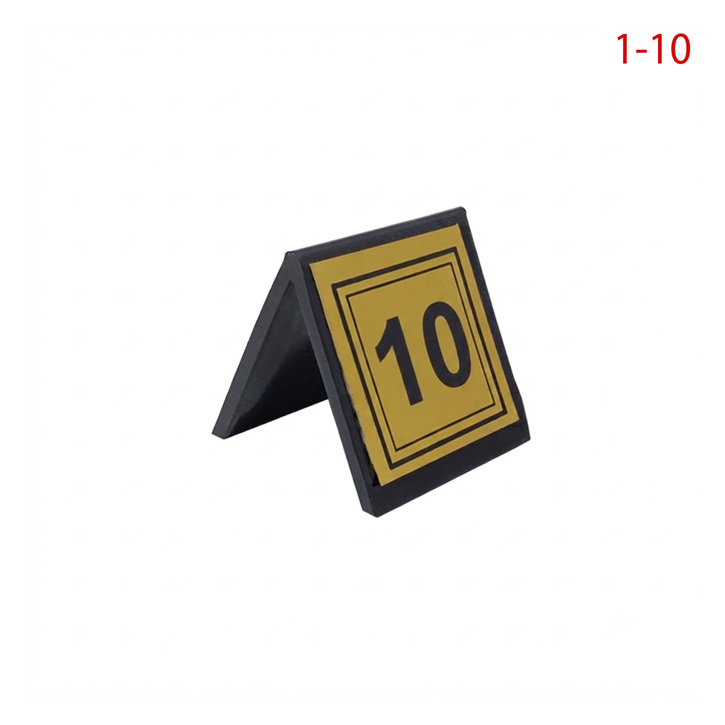 GUL PLASTIK MASA NUMARASI GOLD 1-10 SET - 