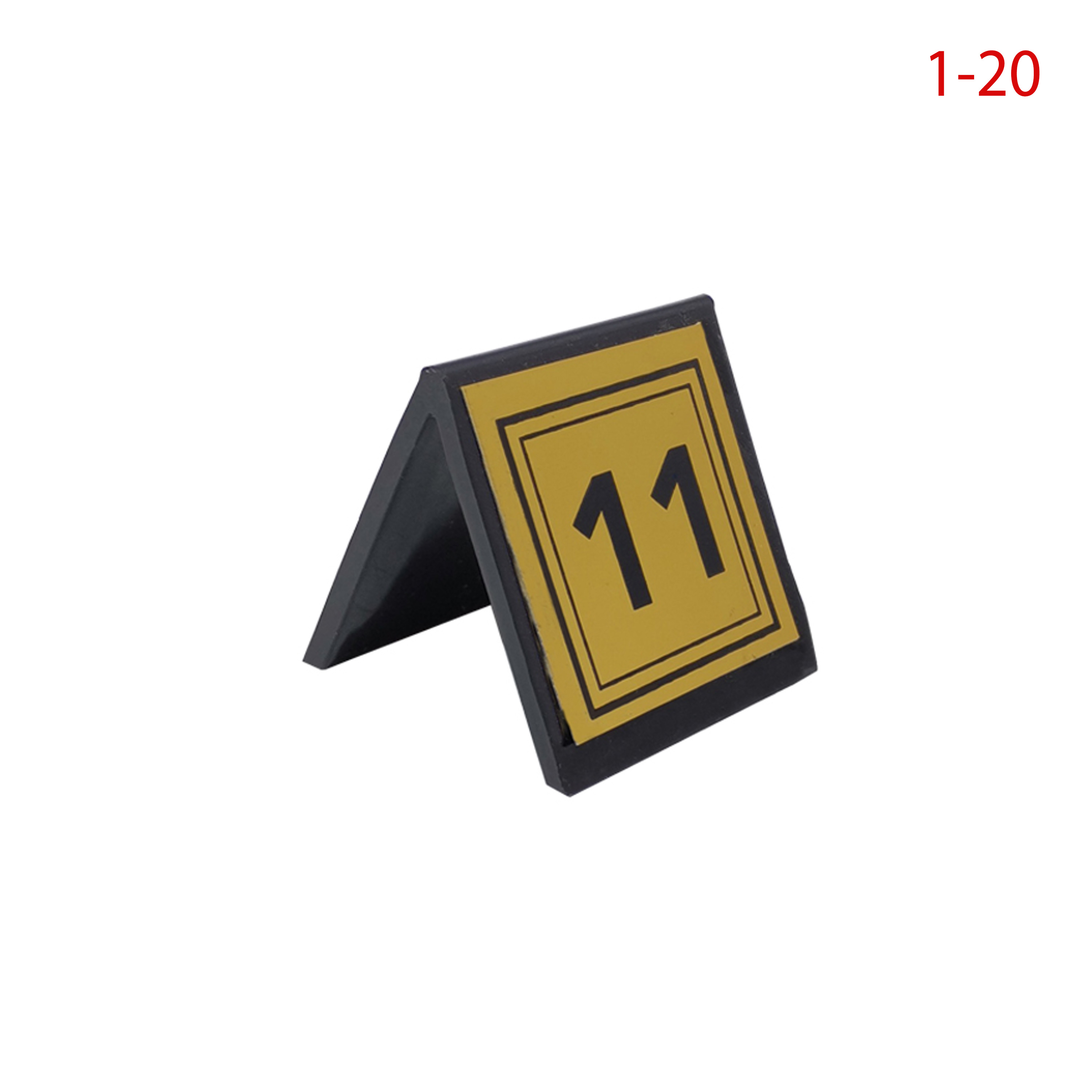 GUL PLASTIK MASA NUMARASI GOLD 1-20 SET - 