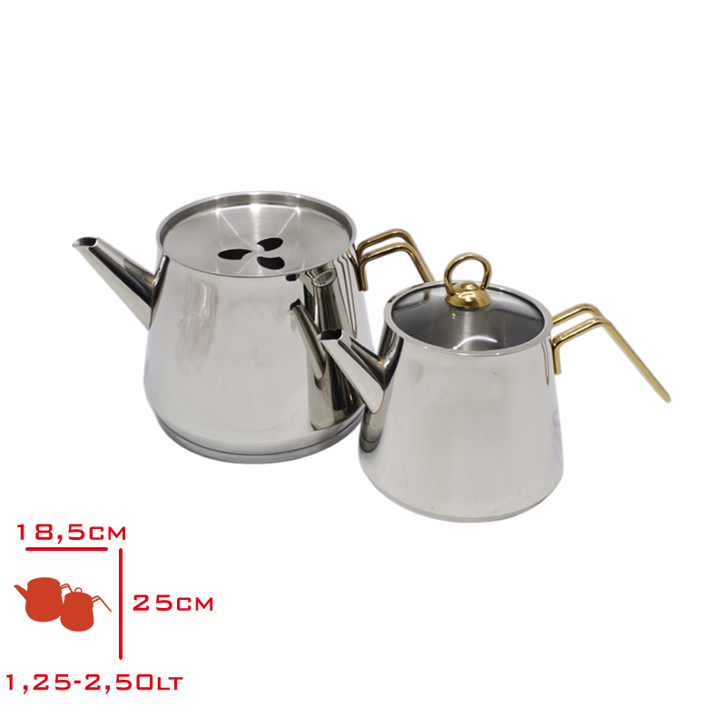AKDENIZ CAYDANLIK AILE ALTIN KULP PIRAMIT 304 AKD508