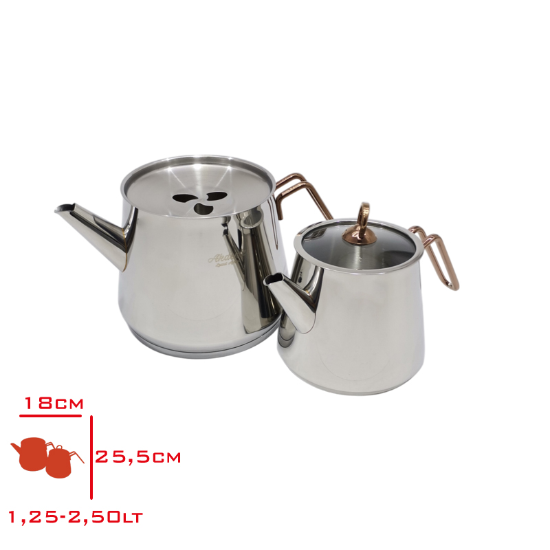 AKDENIZ CAYDANLIK AILE BAKIR KULP PIRAMIT 304 AKD508