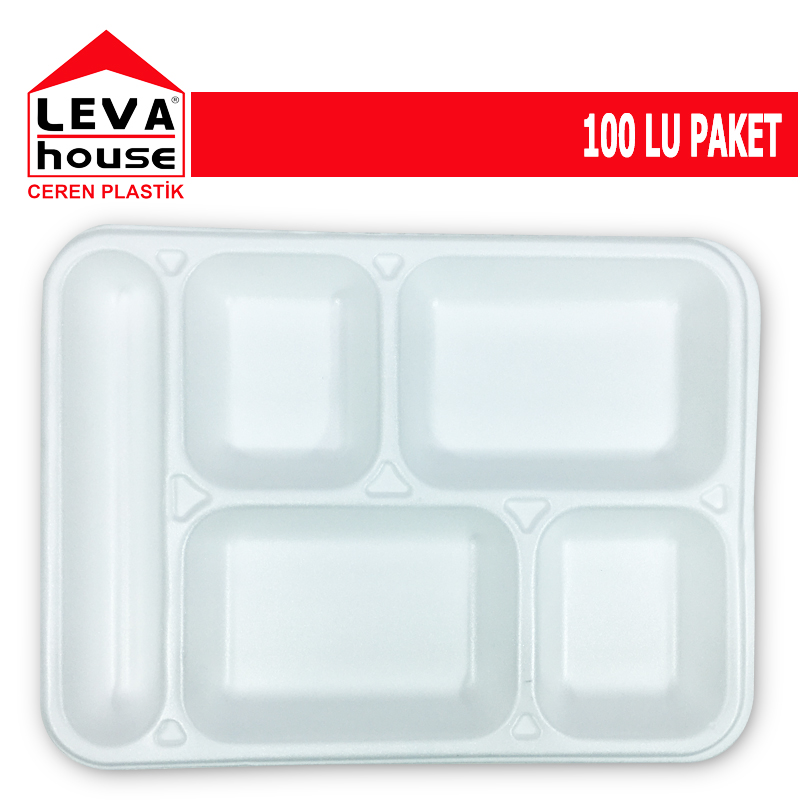 EMA KOPUK TABAK 5 BOLMELI TABLDOT 100 LU PAKET MOD 27/B CVS-27 - 