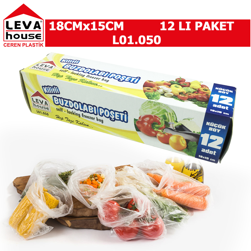 LEVA KILITLI BUZDOLABI POSETI KUCUK 18 CMX15 CM 12 LI L01.050