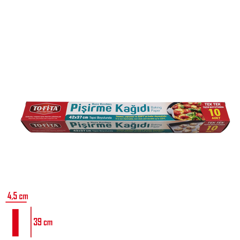 TOFITA PISIRME KAGIDI 10 YAPRAK KESILMIS 42X37 CM 1823-T - 1. Minimum sipariş tutarı 5.000TL'dir (KDV hariç).
2. Fiyatlarımız İzmir teslim fiyatlarıdır; kargo ücreti Kargo ve Teslimat Politikası'na göre hesaplanır (₺100.000 ve üzeri siparişlerde ücretsiz).
3. Spot ve sipariş üzerine tedarik edilen ürünlerde stok durumu ve teslim süresi sipariş onayında bildirilir.
4. Kusurlu, hasarlı veya yanlış gönderilen ürünler, teslimden itibaren 14 gün içinde bildirilmesi hâlinde iade alınır.
5. Şahıs şirketlerine ve tüzel kişilere faturalı satış yapılmaktadır; bireysel tüketicilere satış yapılmamaktadır.