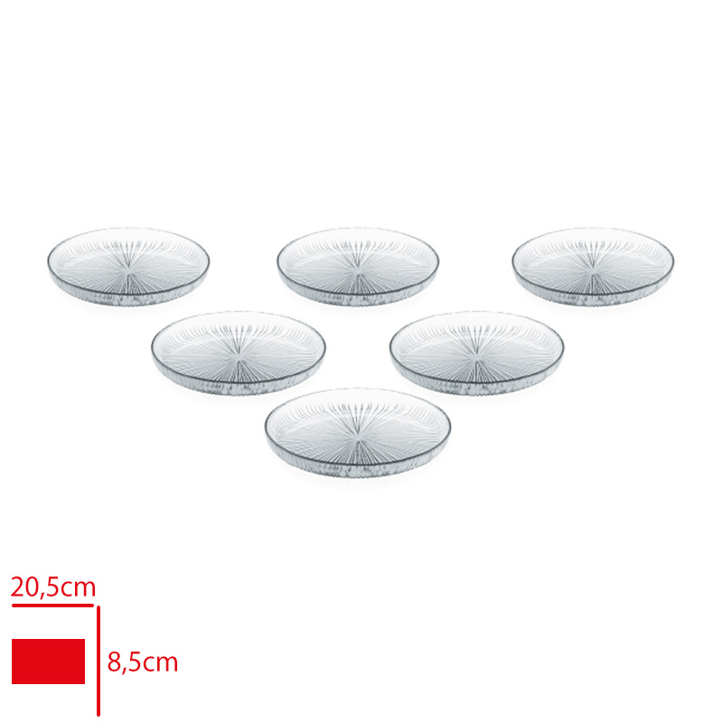 PASTA TABAGI LINEA DIK KENARLI SADE 6 LI 19 CM SGM12674 - 