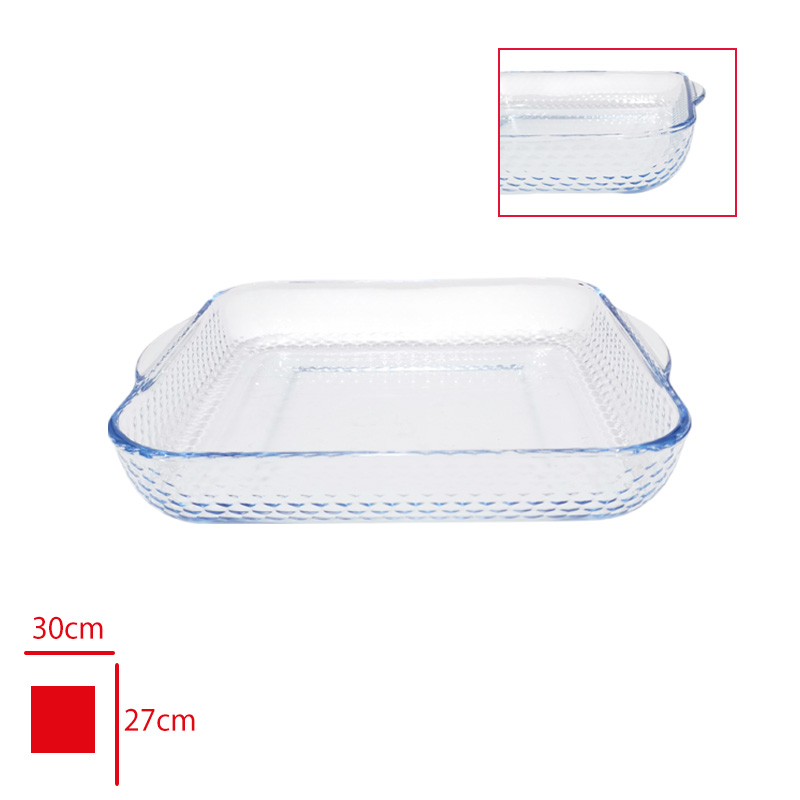 BORART CAM FIRIN TEPSI KARE PETEK DESENLI BUYUK 45496 - 