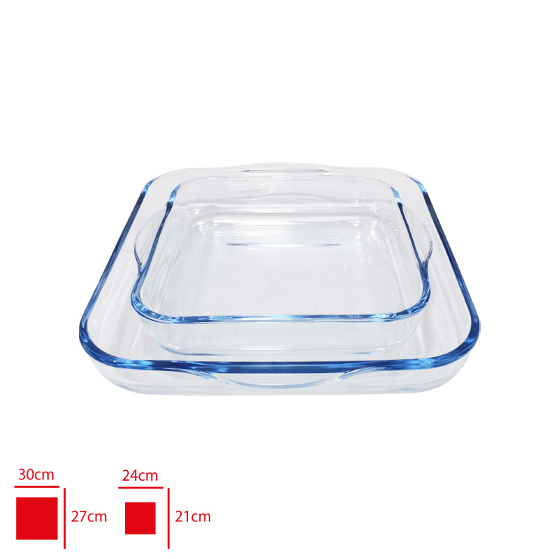 BORART CAM FIRIN TEPSI SETI KARE SADE 2 LI 145028 - 
