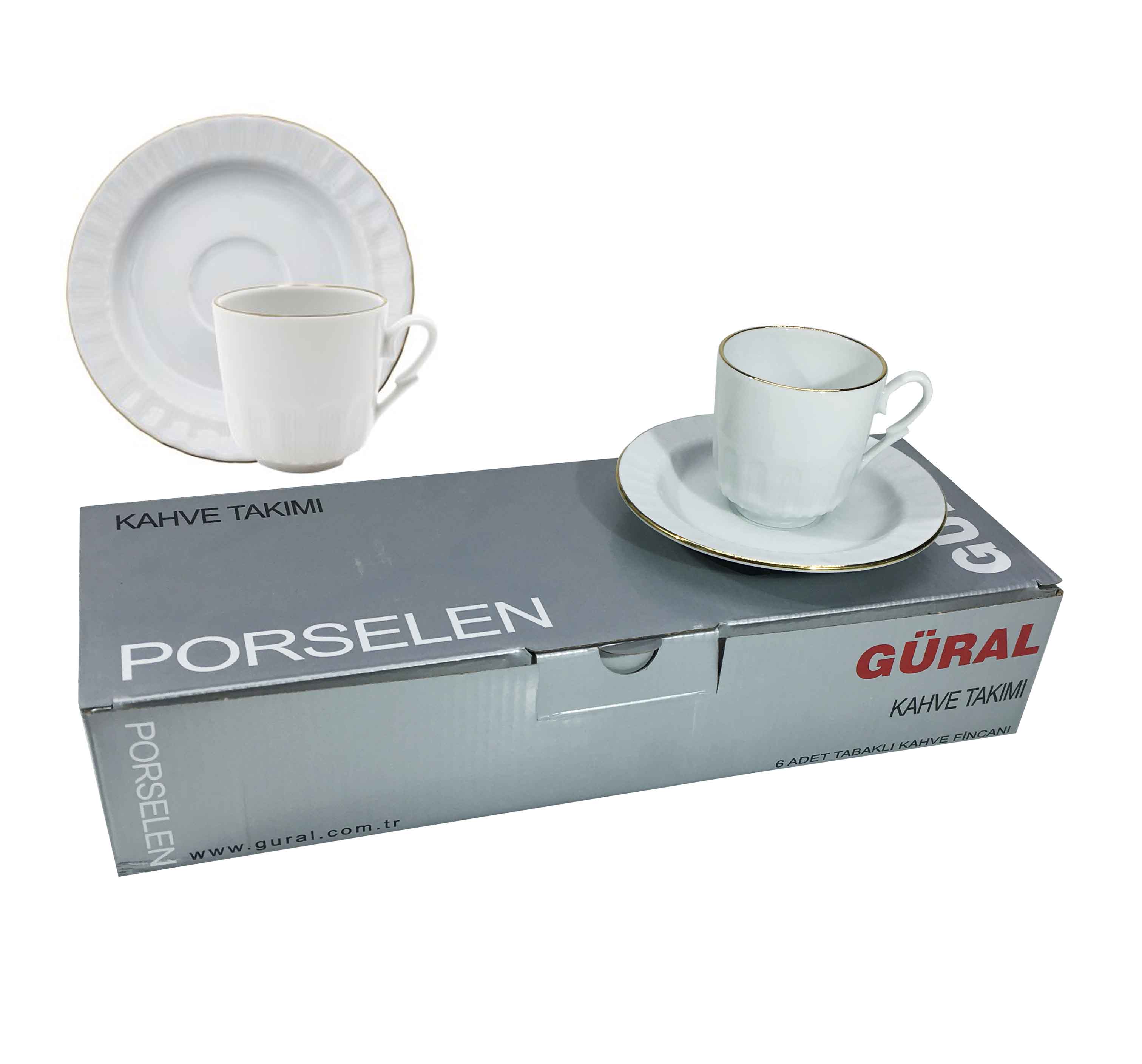 GURAL KAHVE FINCAN TAKIMI SEDEF 12 PRC SF12KT20/23 - 