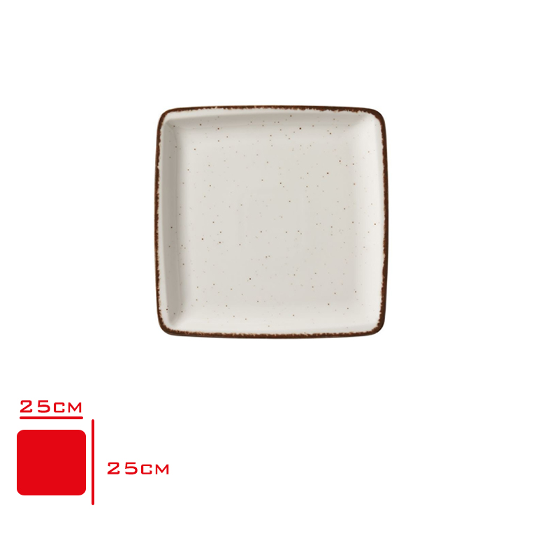 GURAL GBS ORLANDO DUZ TABAK 25X25 CM SIDE KAHVE GBSORD25X25DU58KH - 
