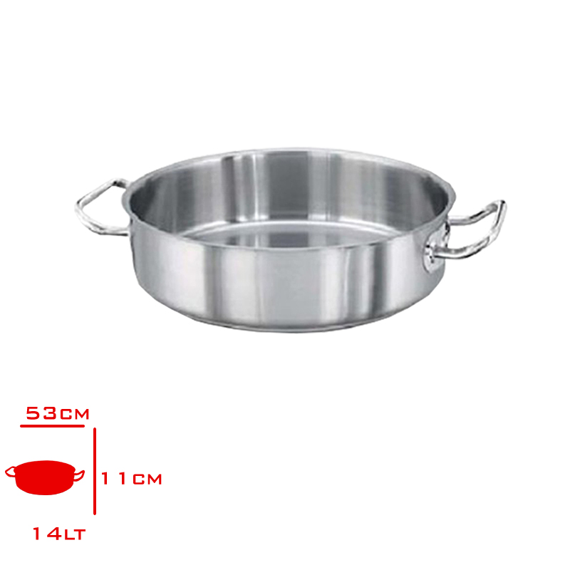 YURUK TAVA CIFT SAPLI 14 LT 40X11 CM 10214011 - 