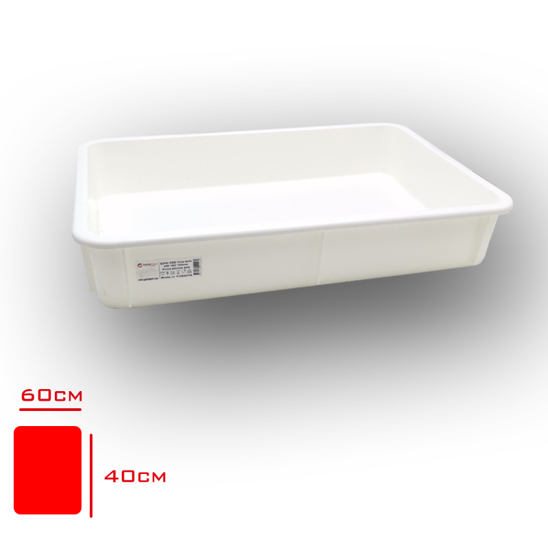 HAMUR TEKNESI PP 60*40*10 CM GPH-100 - 1. Minimum sipariş tutarı 5.000TL'dir (KDV hariç).
2. Fiyatlarımız İzmir teslim fiyatlarıdır; kargo ücreti Kargo ve Teslimat Politikası'na göre hesaplanır (₺100.000 ve üzeri siparişlerde ücretsiz).
3. Spot ve sipariş üzerine tedarik edilen ürünlerde stok durumu ve teslim süresi sipariş onayında bildirilir.
4. Kusurlu, hasarlı veya yanlış gönderilen ürünler, teslimden itibaren 14 gün içinde bildirilmesi hâlinde iade alınır.
5. Şahıs şirketlerine ve tüzel kişilere faturalı satış yapılmaktadır; bireysel tüketicilere satış yapılmamaktadır.