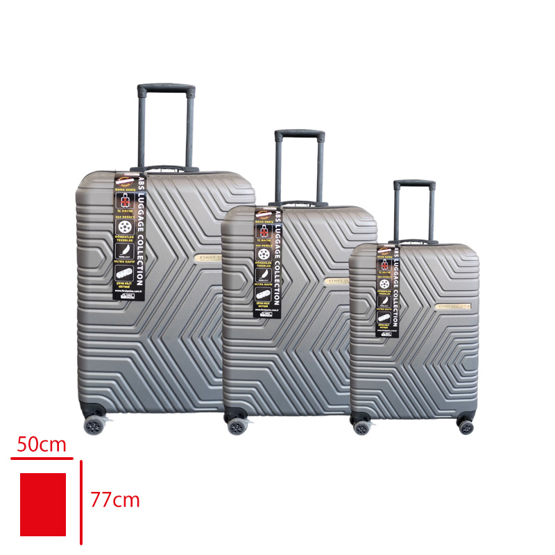FIRST POLO'S VALIZ 3 LU SET GRI - 