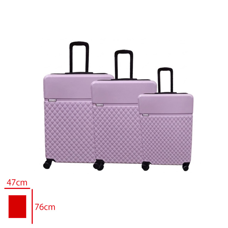 BAKLAVA VALIZ 3 LU SET LILA/VIOLET - 