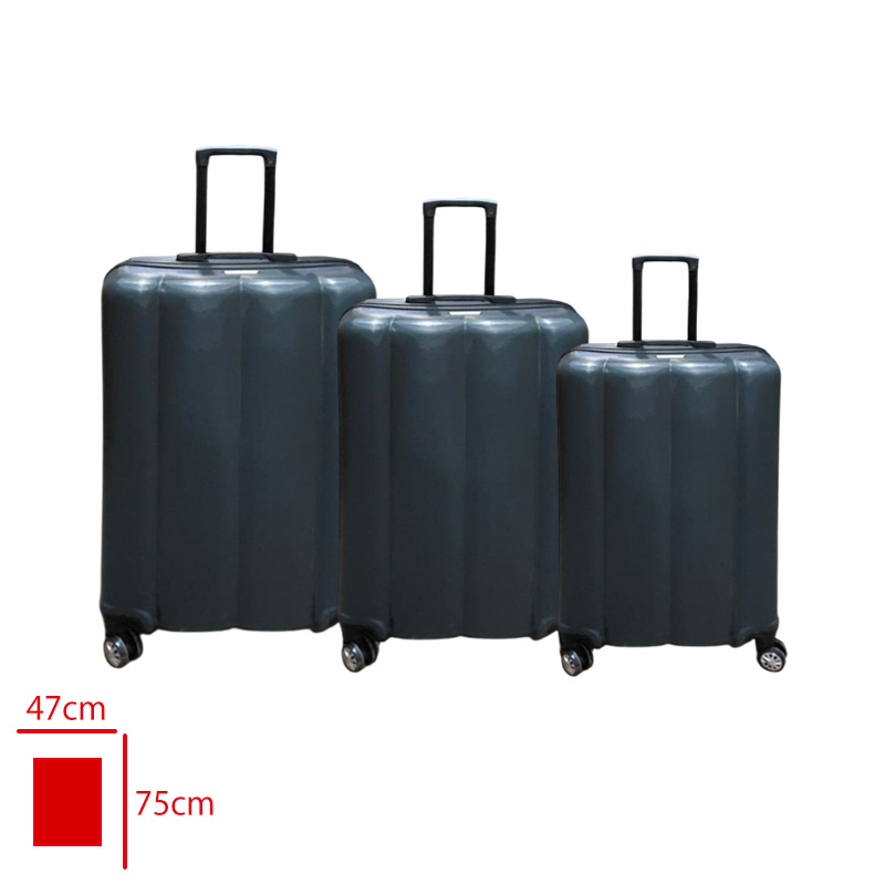 BUBBLE VALIZ 3 LU SET ANTRASIT - 