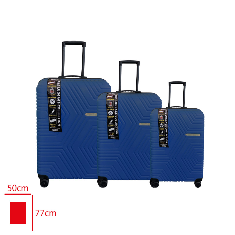 FIRST POLO'S VALIZ 3 LU SET ABS LACIVERT - 