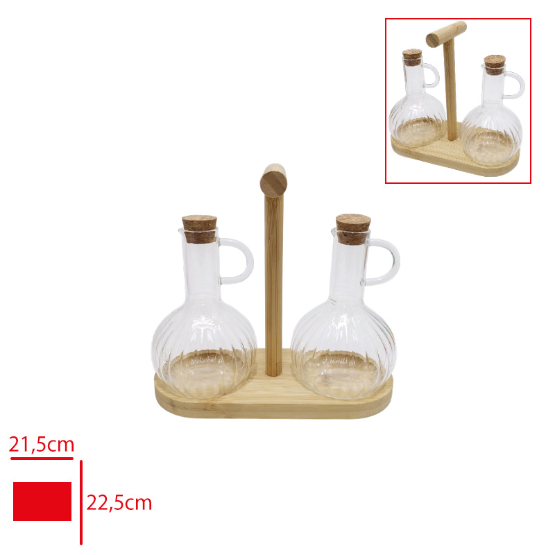 LEVA CAM YAGLIK SET BAMBU STANDLI 2 LI LV-51024