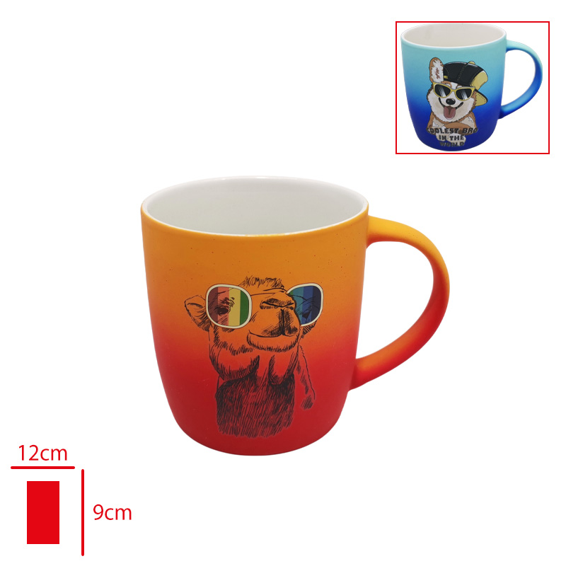 LEVA SERAMIK KUPA CAT RENKLI LV-41003