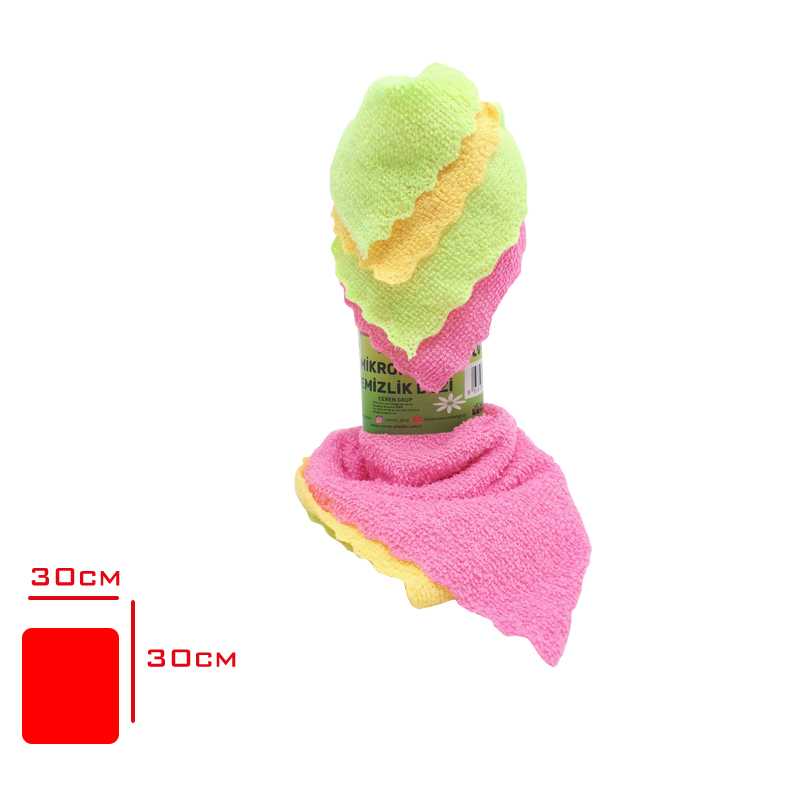 LEVA TEMIZLIK BEZI MIKROFIBER LAZER KESIM 4 LU LV-3325 - 