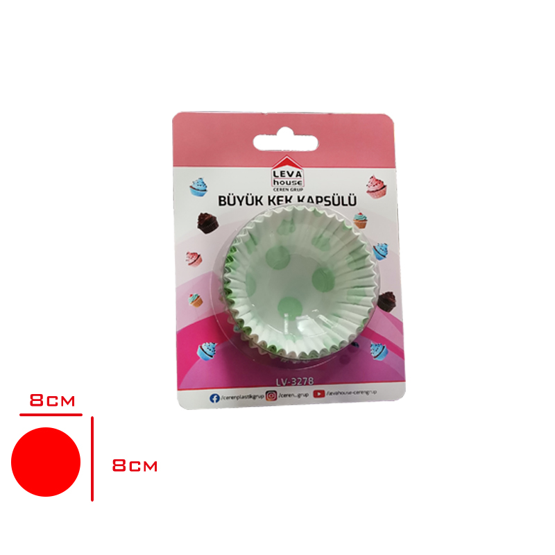 LEVA KEK KAPSULU BUYUK LV-3278 - 1. Minimum sipariş tutarı 5.000TL'dir (KDV hariç).
2. Fiyatlarımız İzmir teslim fiyatlarıdır; kargo ücreti Kargo ve Teslimat Politikası'na göre hesaplanır (₺100.000 ve üzeri siparişlerde ücretsiz).
3. Spot ve sipariş üzerine tedarik edilen ürünlerde stok durumu ve teslim süresi sipariş onayında bildirilir.
4. Kusurlu, hasarlı veya yanlış gönderilen ürünler, teslimden itibaren 14 gün içinde bildirilmesi hâlinde iade alınır.
5. Şahıs şirketlerine ve tüzel kişilere faturalı satış yapılmaktadır; bireysel tüketicilere satış yapılmamaktadır.