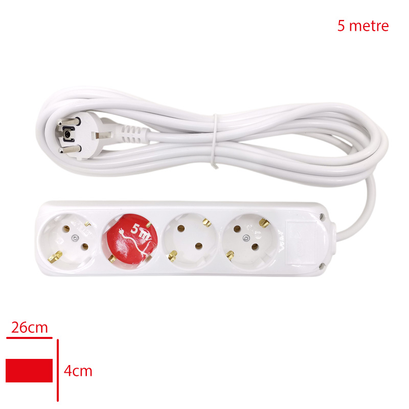 ALMERA 4 LU GRUP PRIZ 5 MT TOPRAKLI KORDONLU - 1. Minimum sipariş tutarı 5.000TL'dir (KDV hariç).
2. Fiyatlarımız İzmir teslim fiyatlarıdır; kargo ücreti Kargo ve Teslimat Politikası'na göre hesaplanır (₺100.000 ve üzeri siparişlerde ücretsiz).
3. Spot ve sipariş üzerine tedarik edilen ürünlerde stok durumu ve teslim süresi sipariş onayında bildirilir.
4. Kusurlu, hasarlı veya yanlış gönderilen ürünler, teslimden itibaren 14 gün içinde bildirilmesi hâlinde iade alınır.
5. Şahıs şirketlerine ve tüzel kişilere faturalı satış yapılmaktadır; bireysel tüketicilere satış yapılmamaktadır.